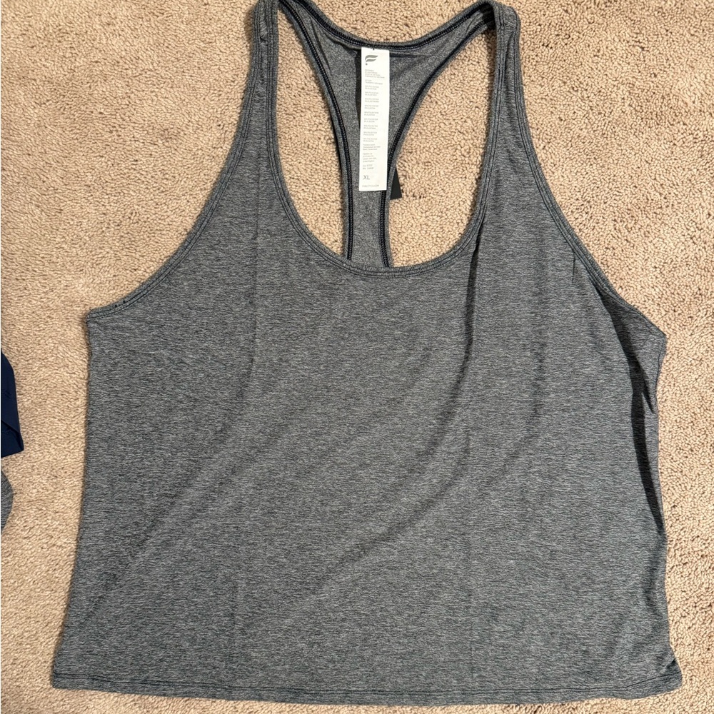 Fabletics Heather Gray Tank Top